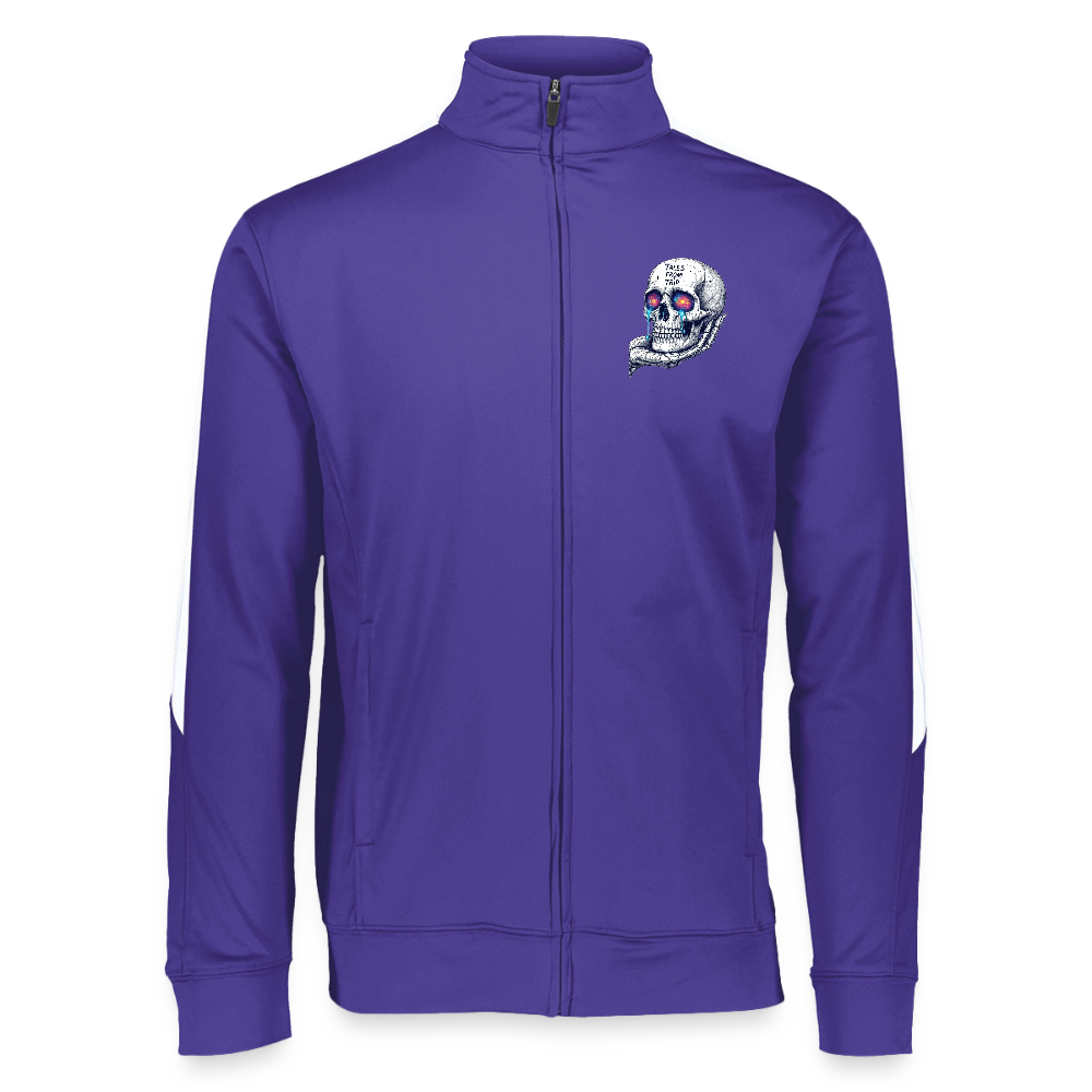 Tales From The Trip Galactic Skull Unisex Sportswear Jacket - purple/white