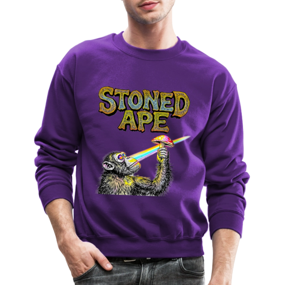 Stoned Ape Theory Crewneck Sweatshirt - purple