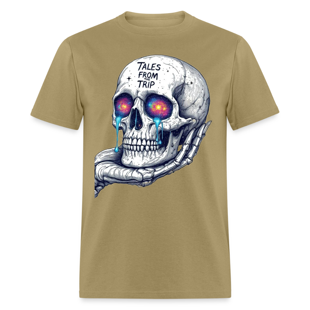 Tales From The Trip Galactic Skull Unisex T-Shirt - khaki