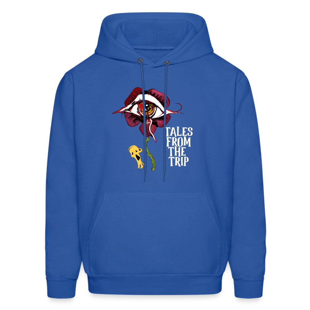 Datura Men's Hoodie (White Text) - royal blue