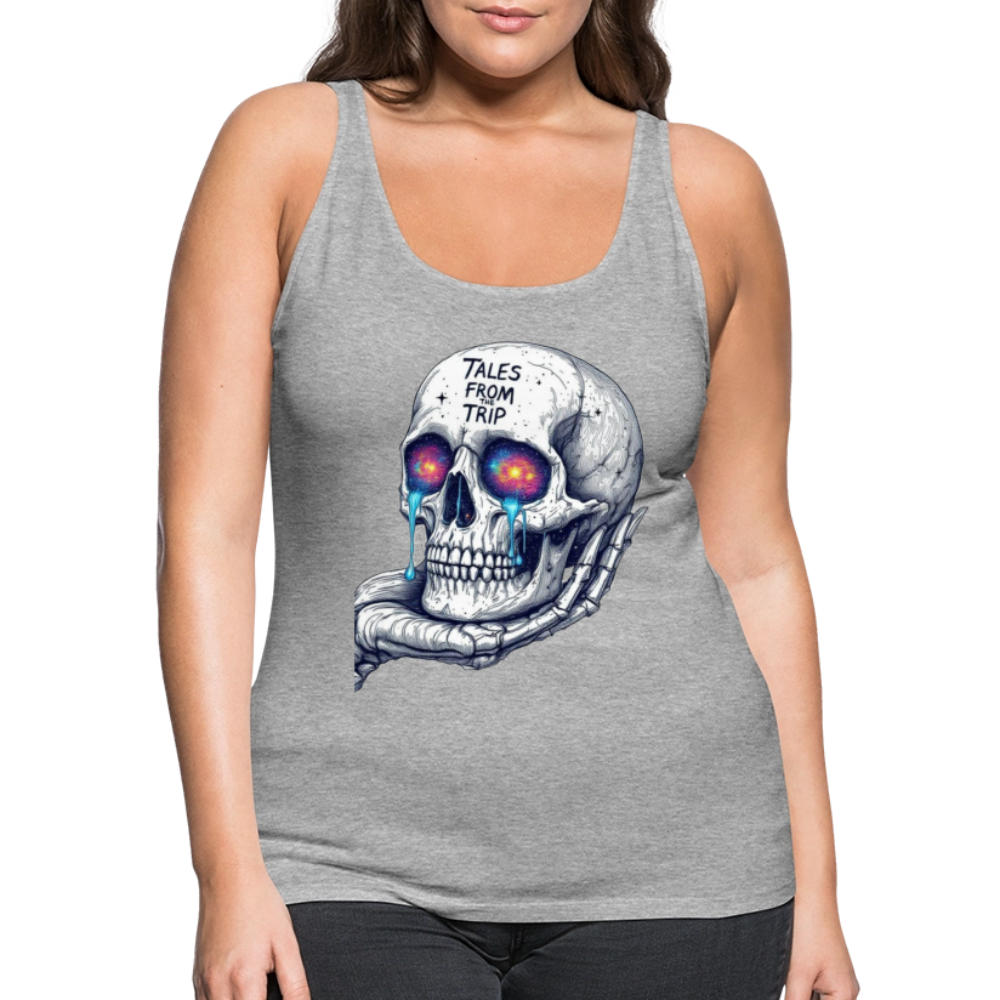Galactic Skull Women's Tank Top - heather gray