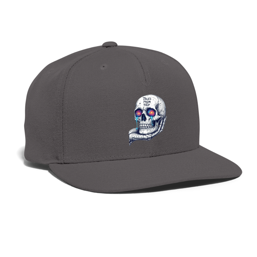 Galactic Skull Snapback - dark grey