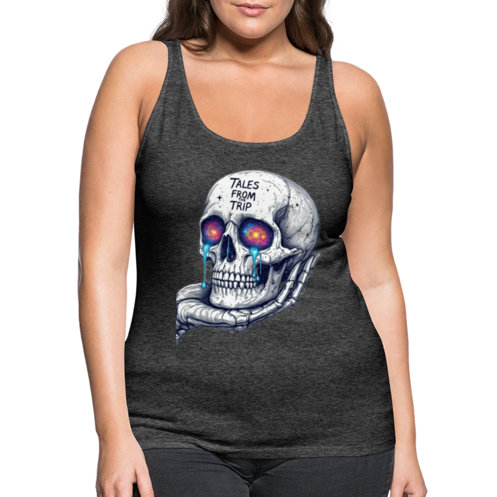 Galactic Skull Women's Tank Top - charcoal grey