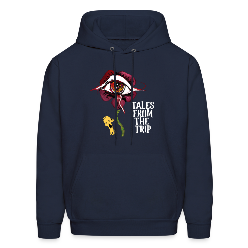 Datura Men's Hoodie (White Text) - navy