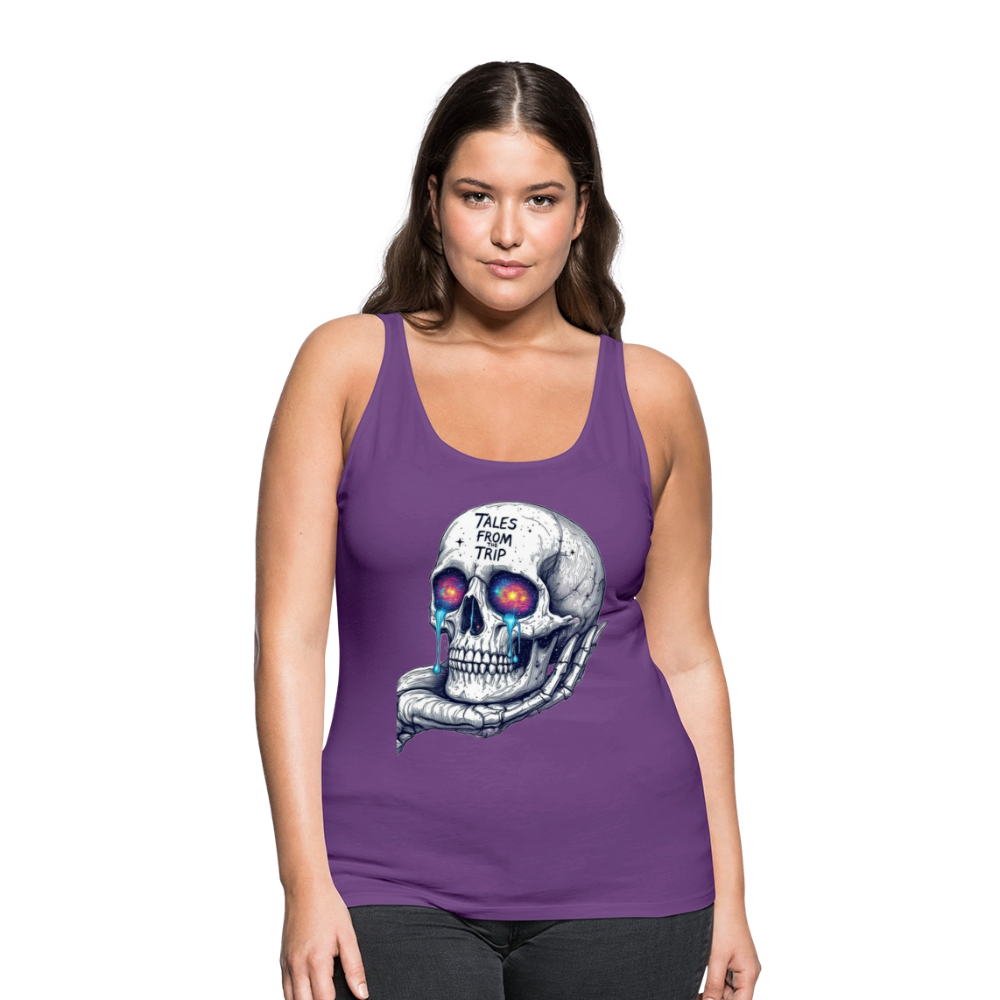 Galactic Skull Women's Tank Top - purple