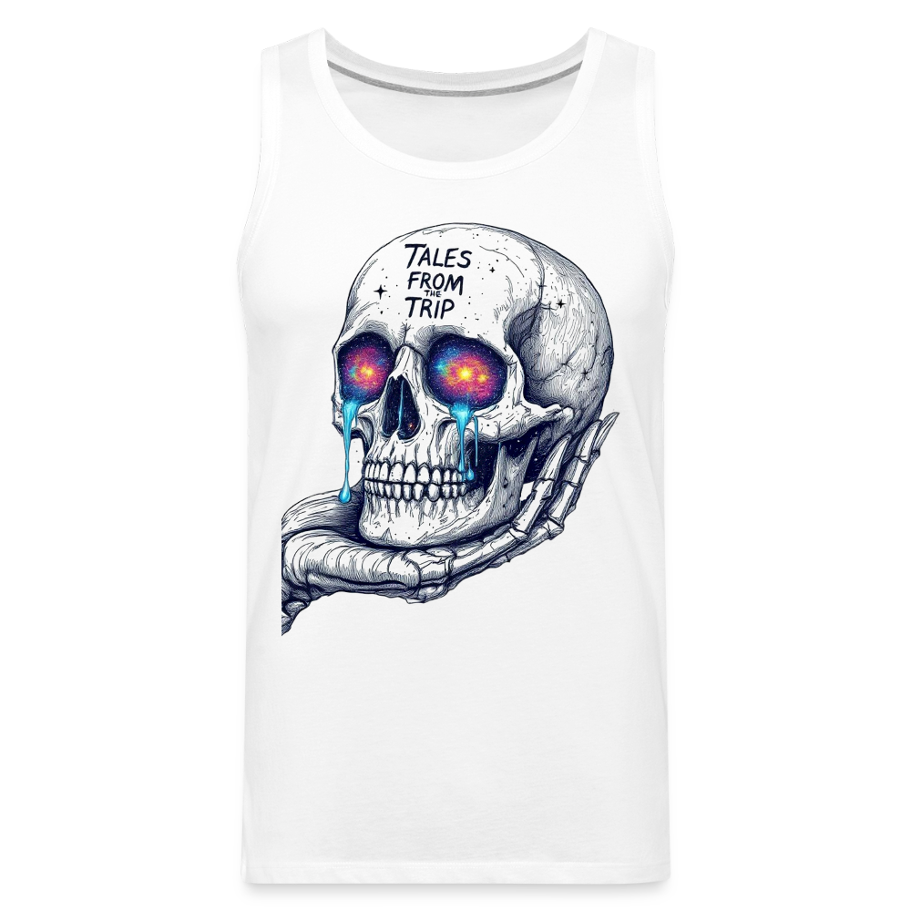 Galactic Skull Men's Tank Top - white