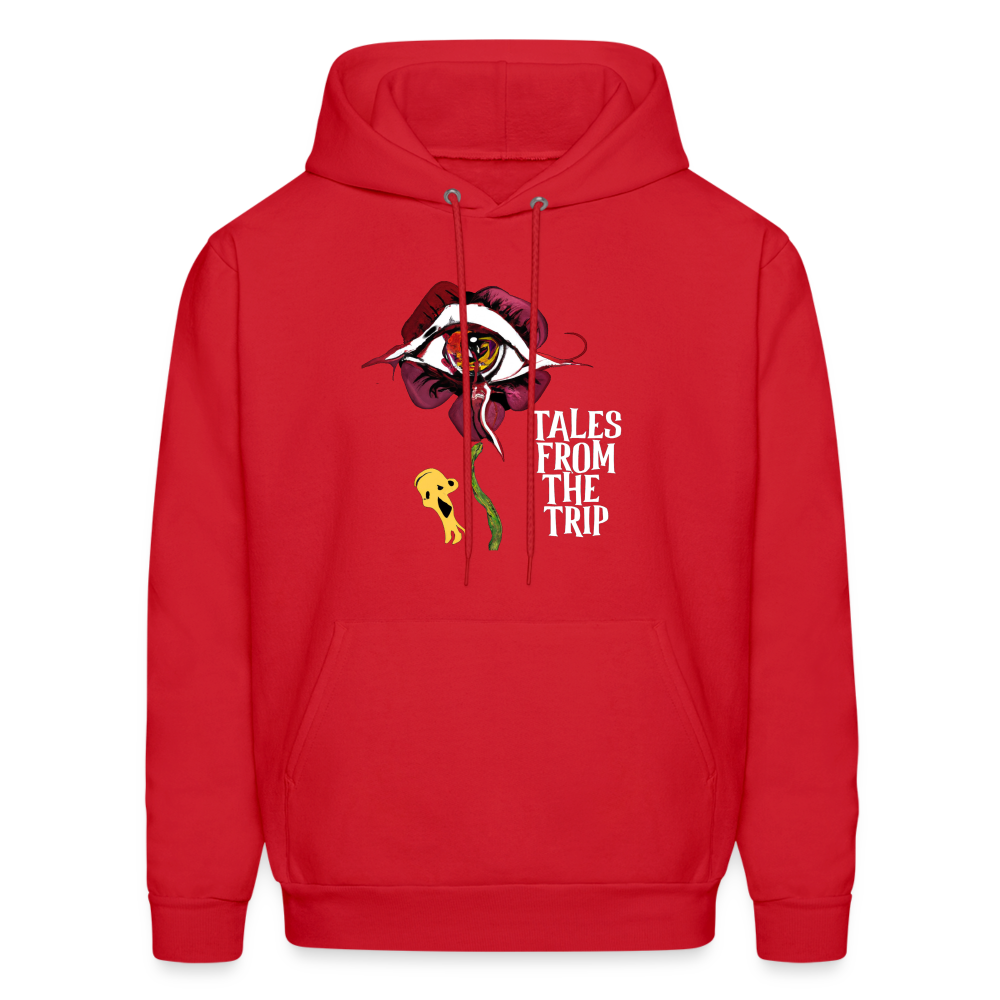 Datura Men's Hoodie (White Text) - red