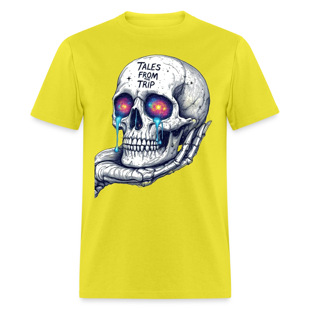 Tales From The Trip Galactic Skull Unisex T-Shirt - yellow