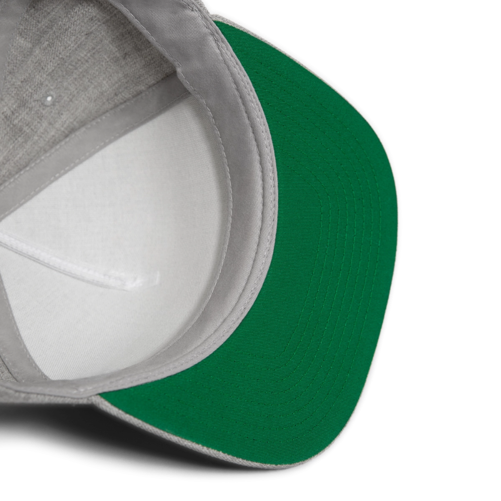 Galactic Skull Snapback - heather gray