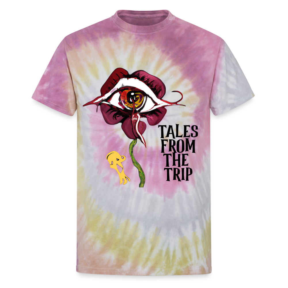 Datura Unisex Tie Dye T-Shirt - Desert Rose
