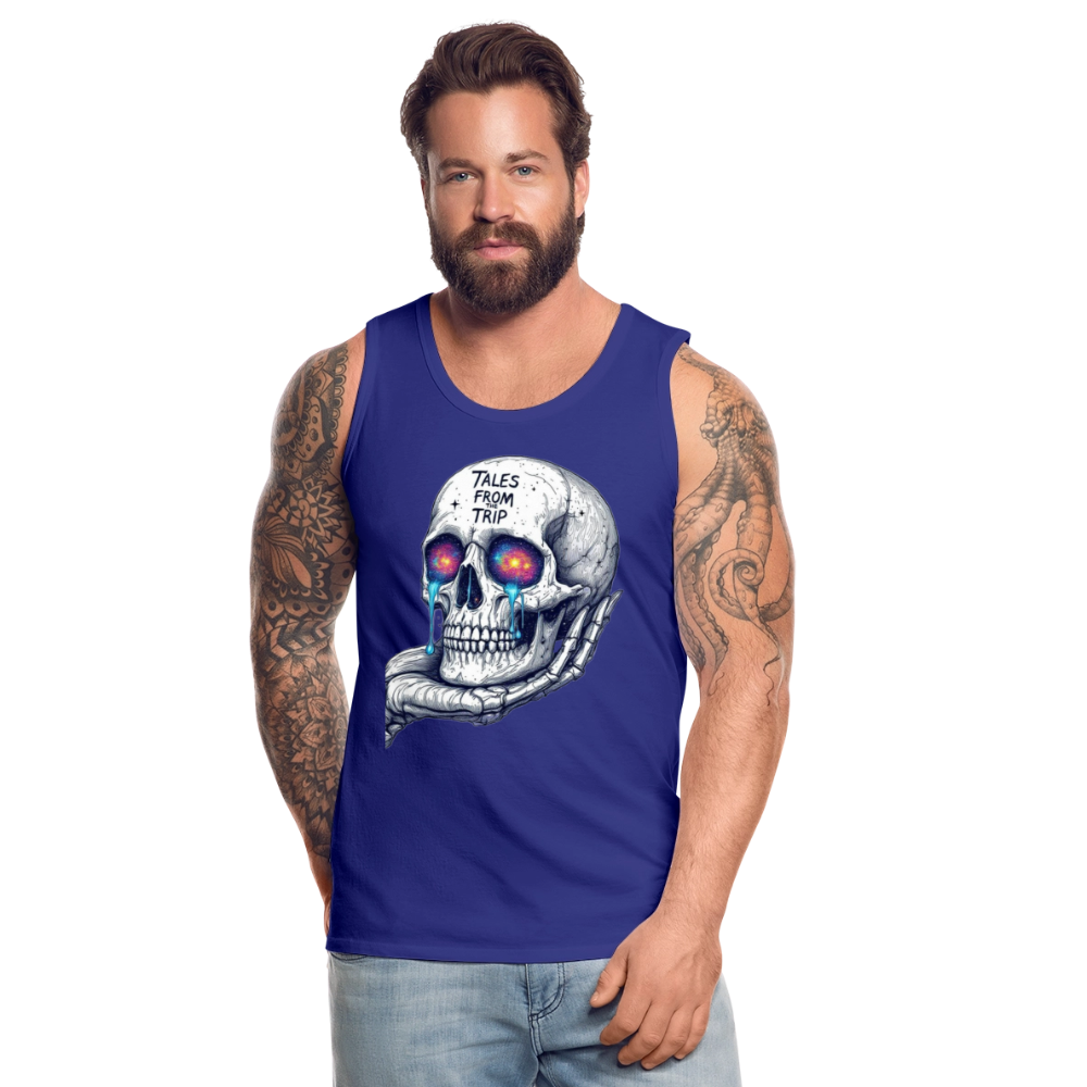 Galactic Skull Men's Tank Top - royal blue