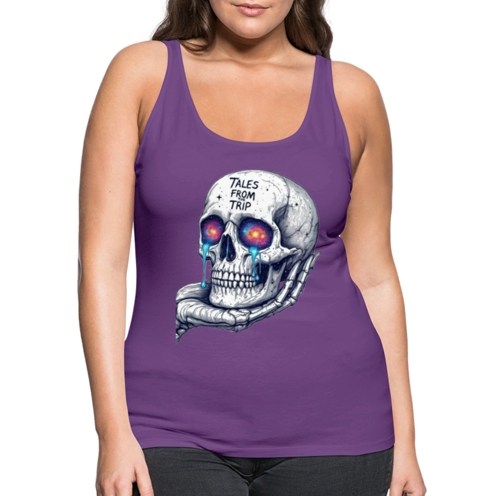 Galactic Skull Women's Tank Top - purple