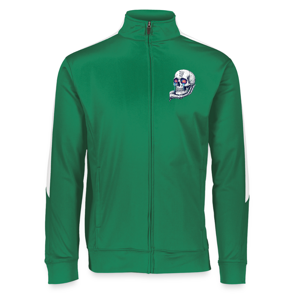Tales From The Trip Galactic Skull Unisex Sportswear Jacket - kelly green/white