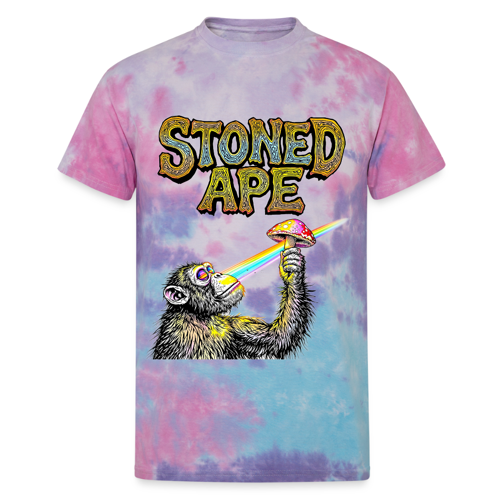 Stoned Ape Theory Unisex Tie Dye Tee - cotton candy