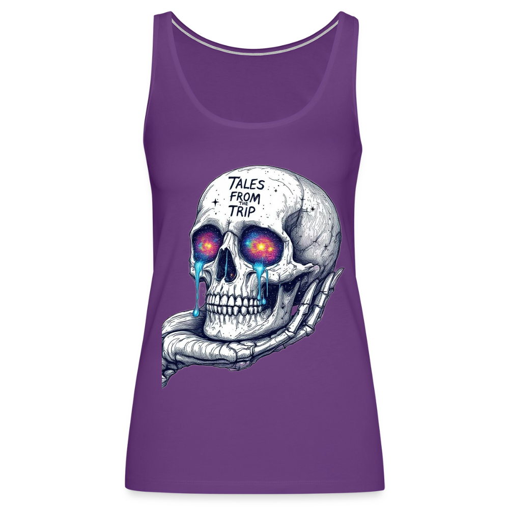 Galactic Skull Women's Tank Top - purple