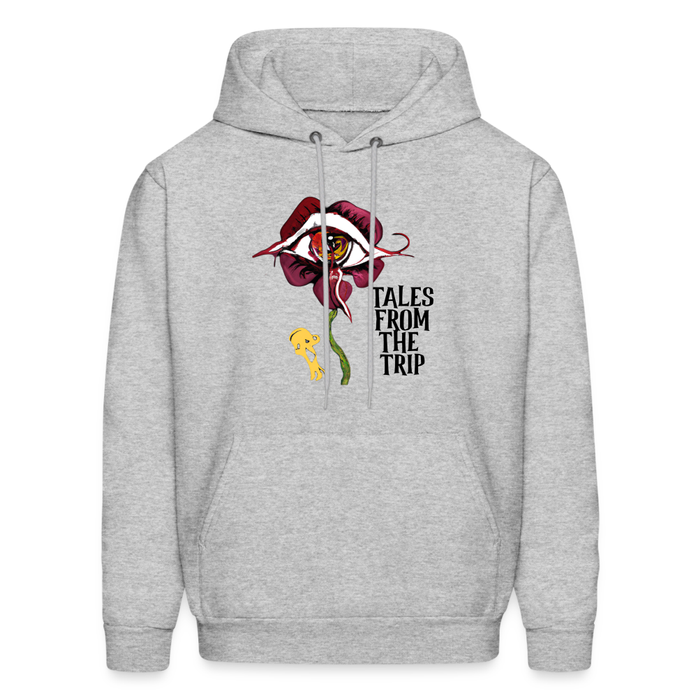 Datura Men's Hoodie (Black Text) - heather gray