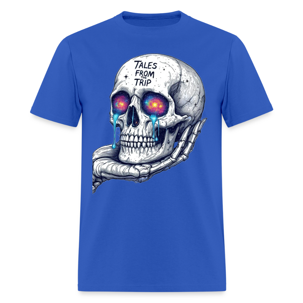 Tales From The Trip Galactic Skull Unisex T-Shirt - royal blue