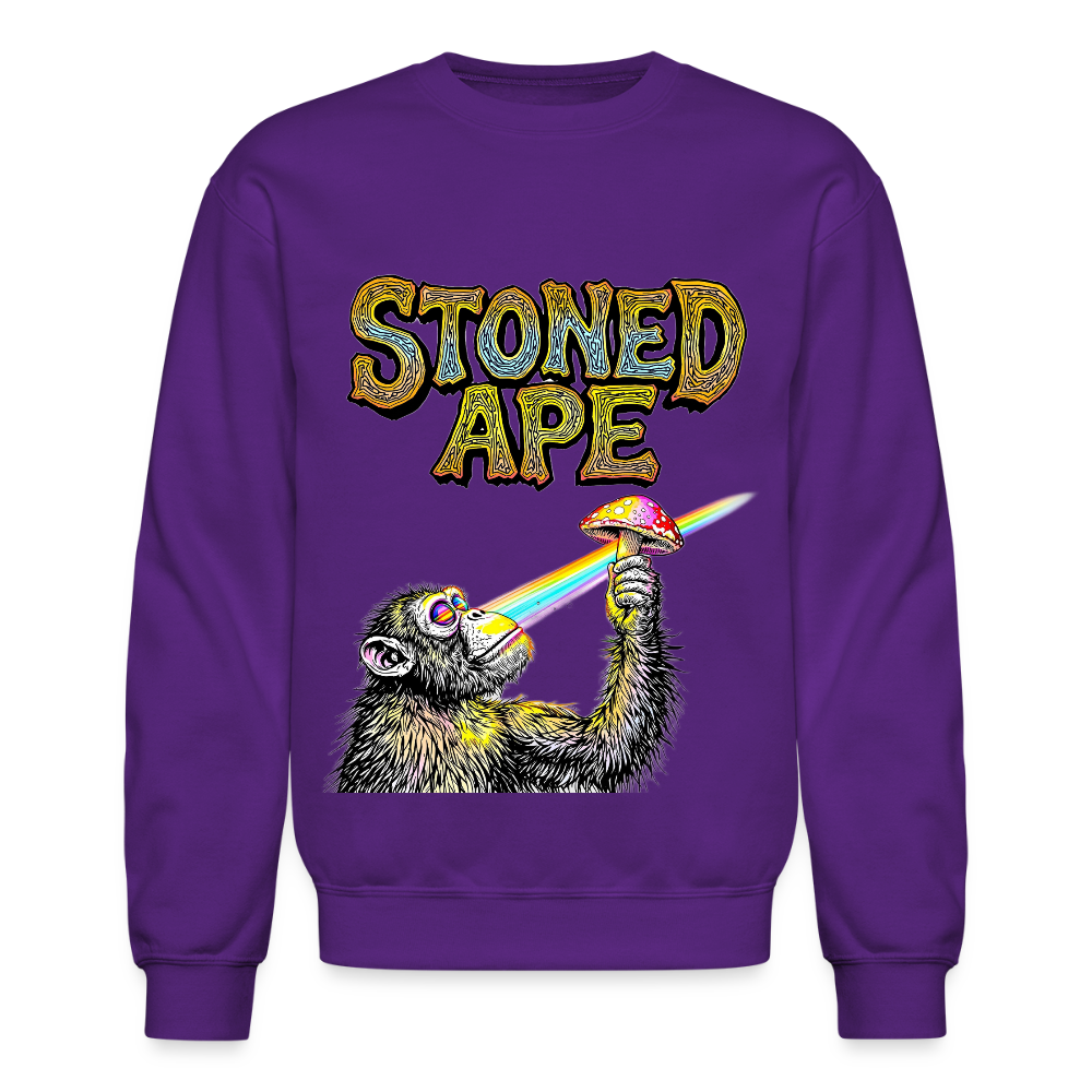 Stoned Ape Theory Crewneck Sweatshirt - purple