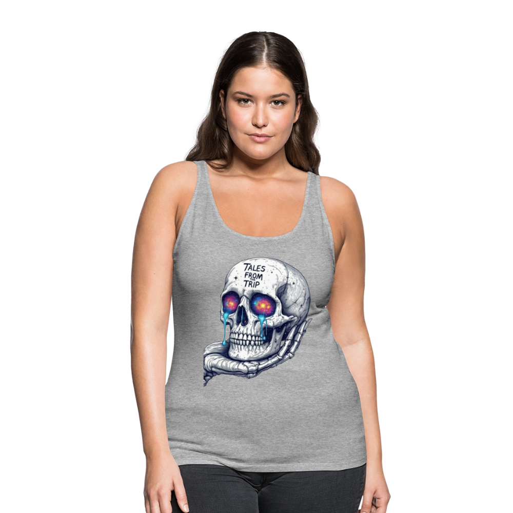 Galactic Skull Women's Tank Top - heather gray