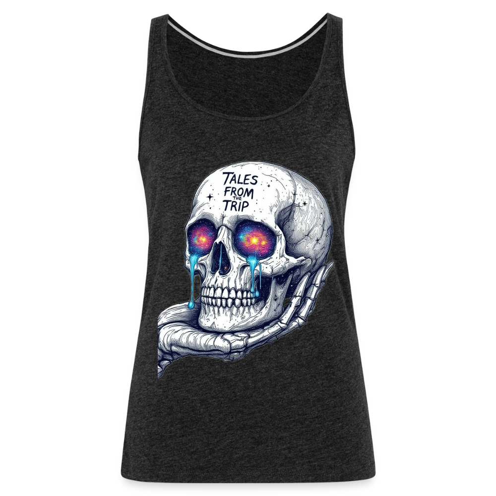 Galactic Skull Women's Tank Top - charcoal grey