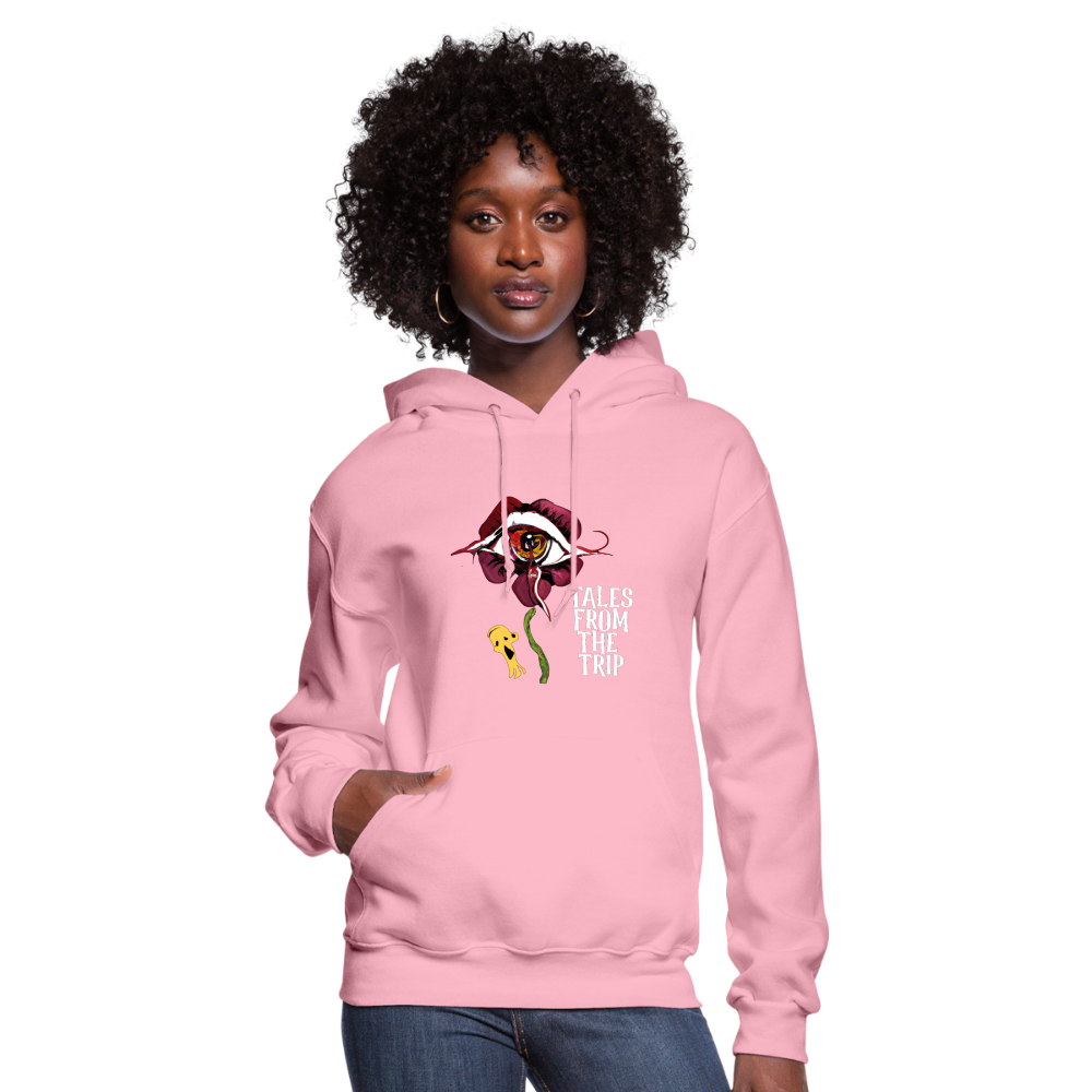 Datura Women's Hoodie (White Text) - classic pink