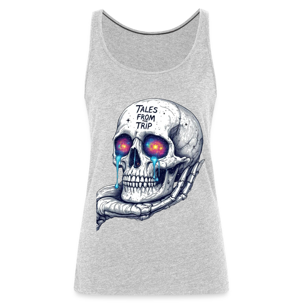 Galactic Skull Women's Tank Top - heather gray