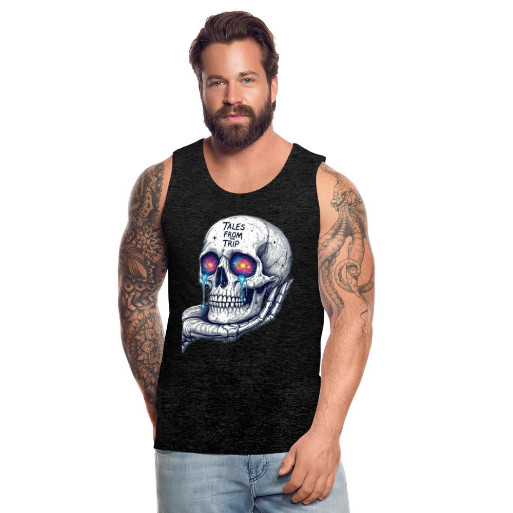 Galactic Skull Men's Tank Top - charcoal grey