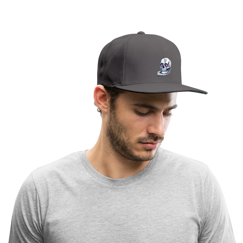 Galactic Skull Snapback - dark grey
