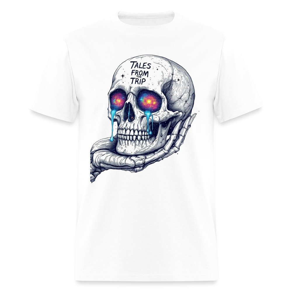 Tales From The Trip Galactic Skull White Unisex T-Shirt - white