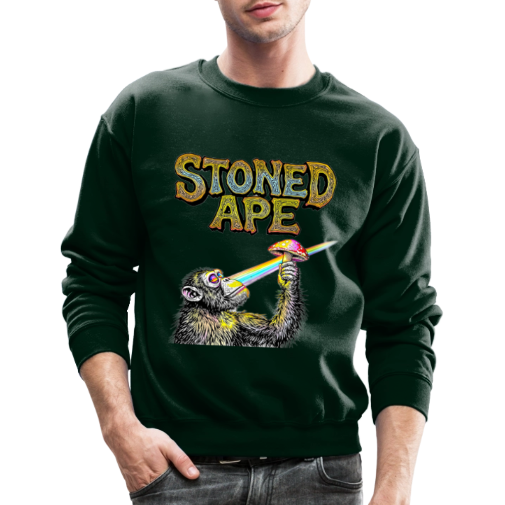Stoned Ape Theory Crewneck Sweatshirt - forest green
