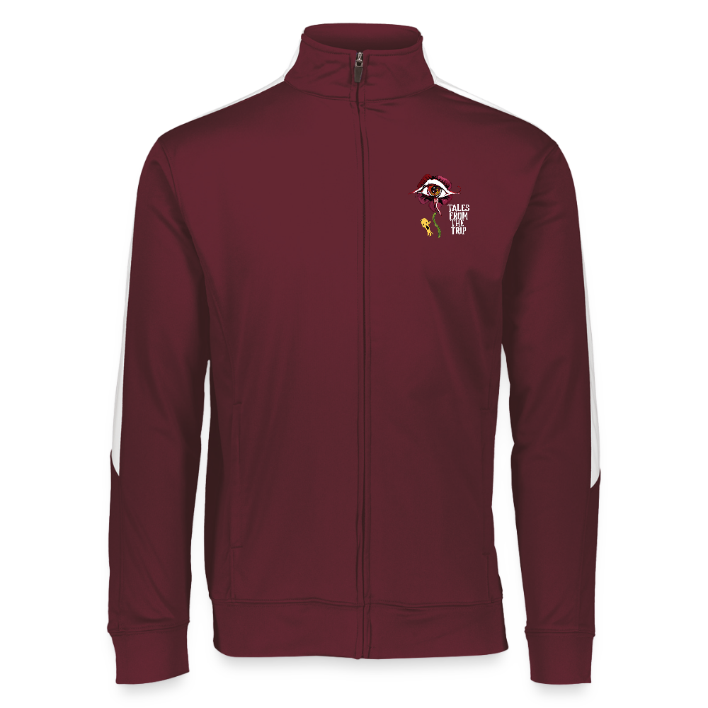 Tales From The Trip Unisex Sportswear Jacket - maroon/white