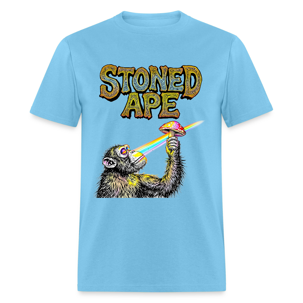 Stoned Ape Theory Unisex Tee - aquatic blue
