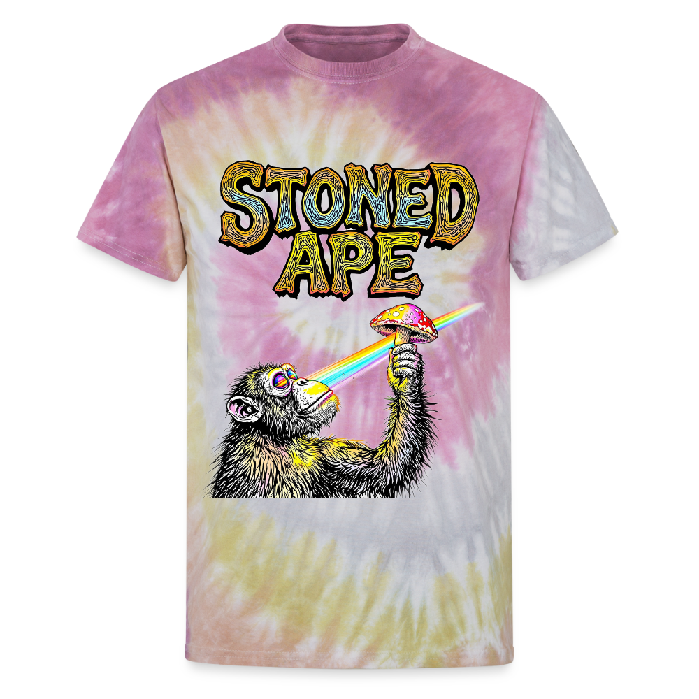 Stoned Ape Theory Unisex Tie Dye Tee - Desert Rose