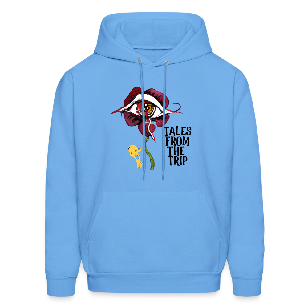 Datura Men's Hoodie (Black Text) - carolina blue