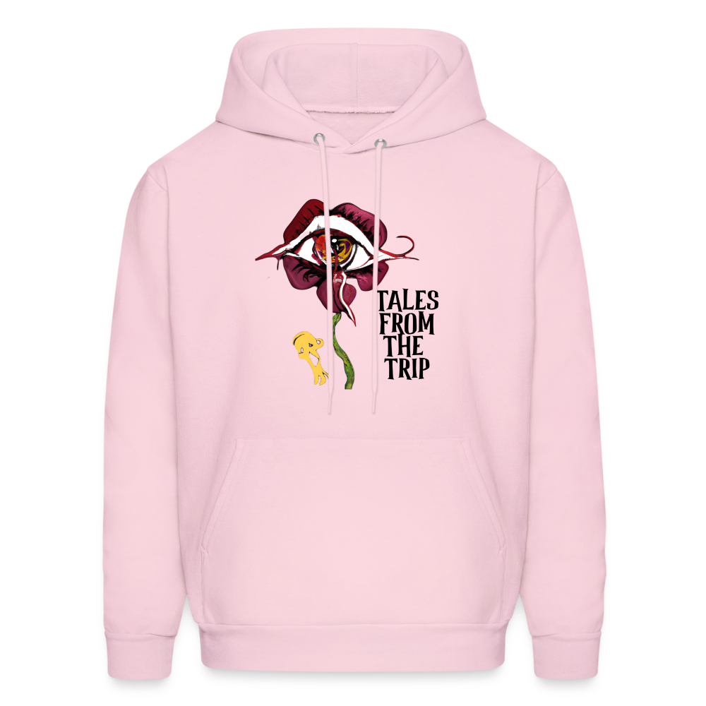 Datura Men's Hoodie (Black Text) - pale pink