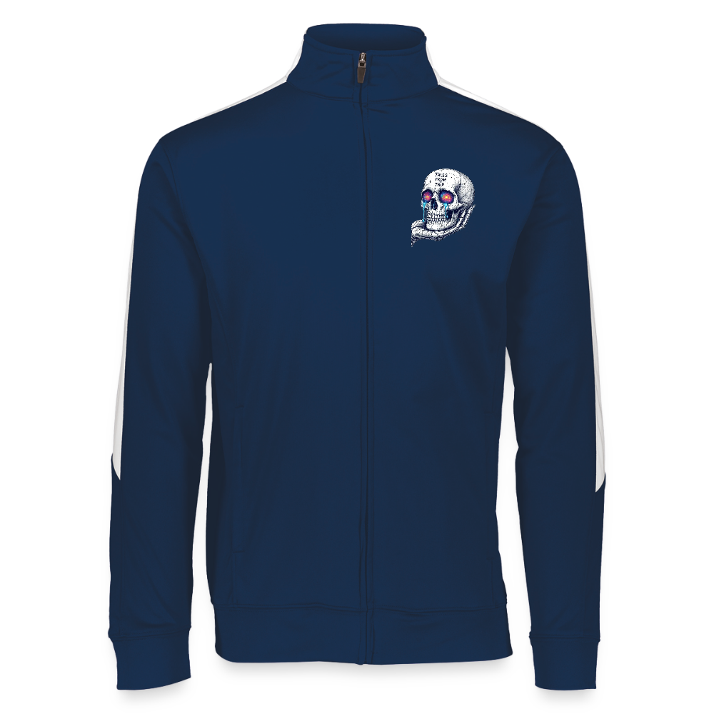Tales From The Trip Galactic Skull Unisex Sportswear Jacket - navy/white