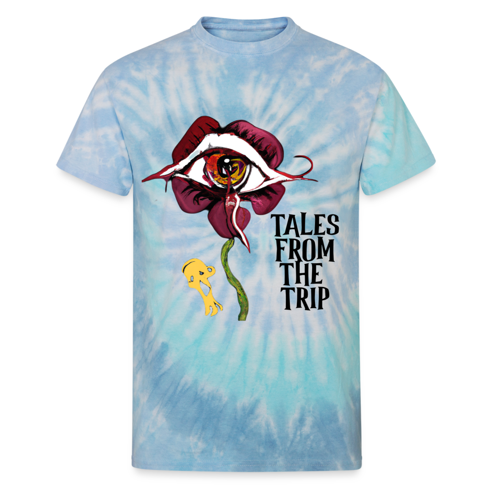 Datura Unisex Tie Dye T-Shirt - blue lagoon