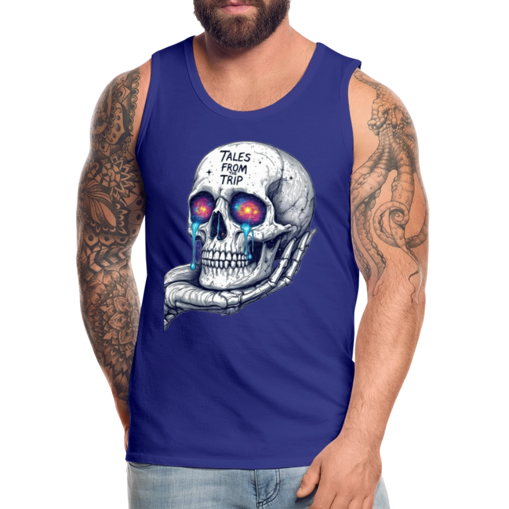 Galactic Skull Men's Tank Top - royal blue
