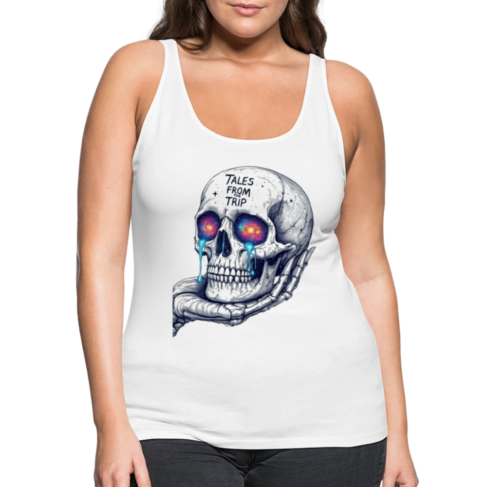 Galactic Skull Women's Tank Top - white