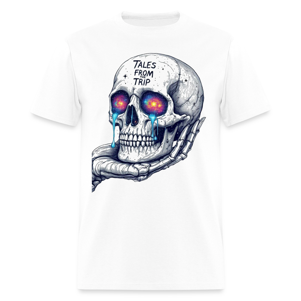 Tales From The Trip Galactic Skull Unisex T-Shirt - white
