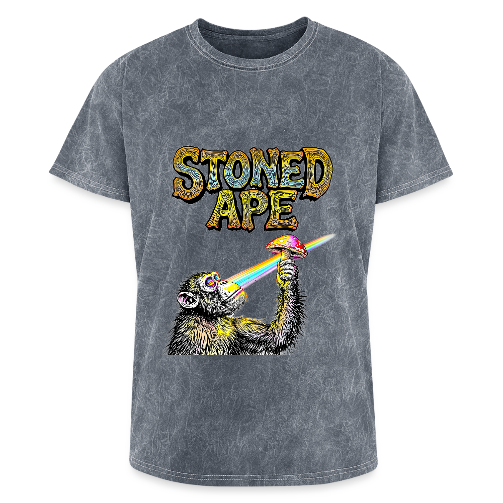 Stoned Ape Theory Mineral Wash Tee - mineral grey