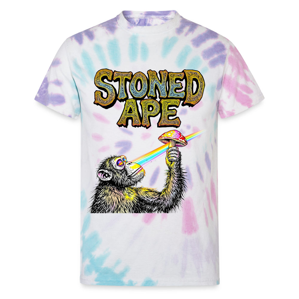 Stoned Ape Theory Unisex Tie Dye Tee - Pastel Spiral