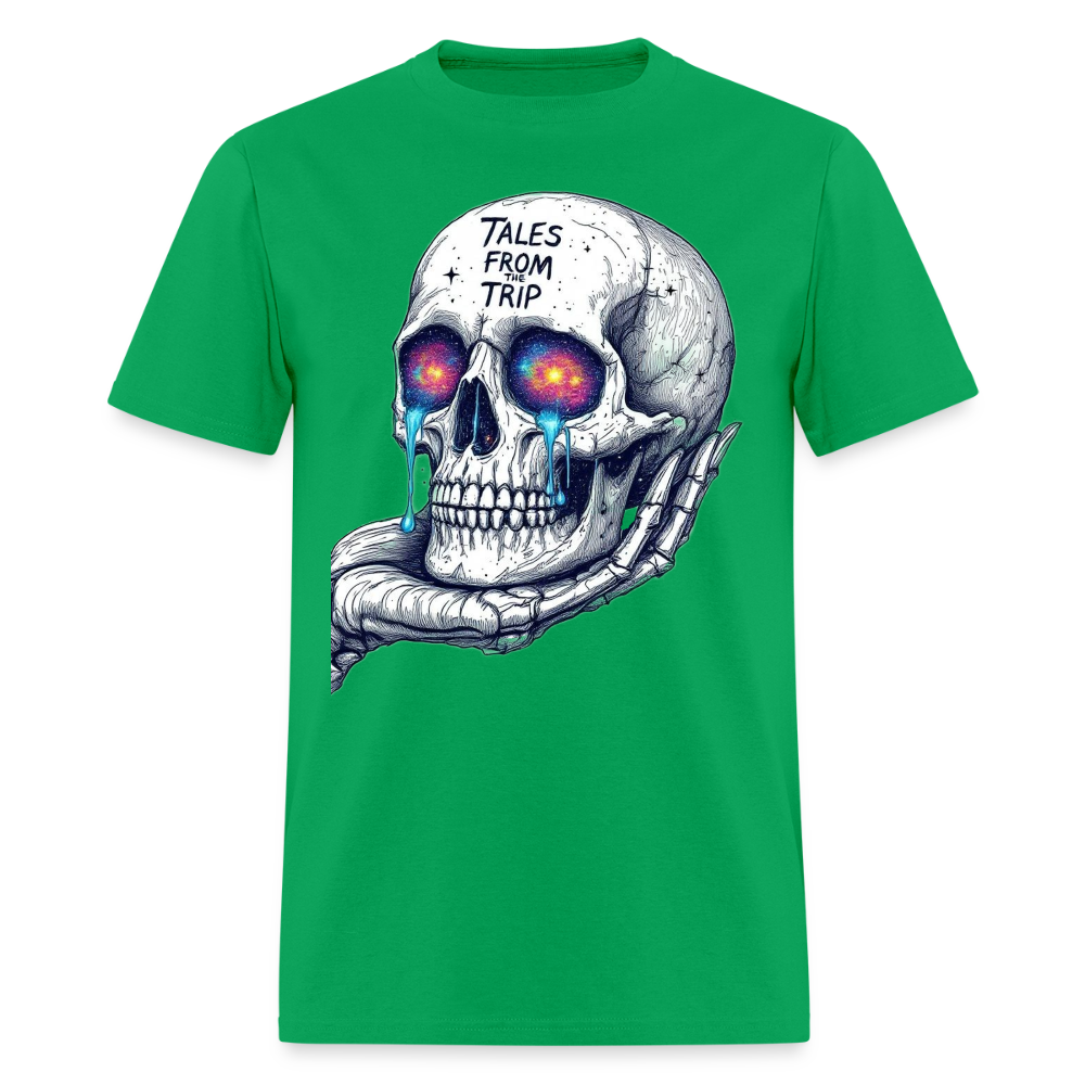 Tales From The Trip Galactic Skull Unisex T-Shirt - bright green