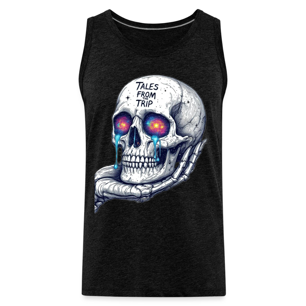 Galactic Skull Men's Tank Top - charcoal grey