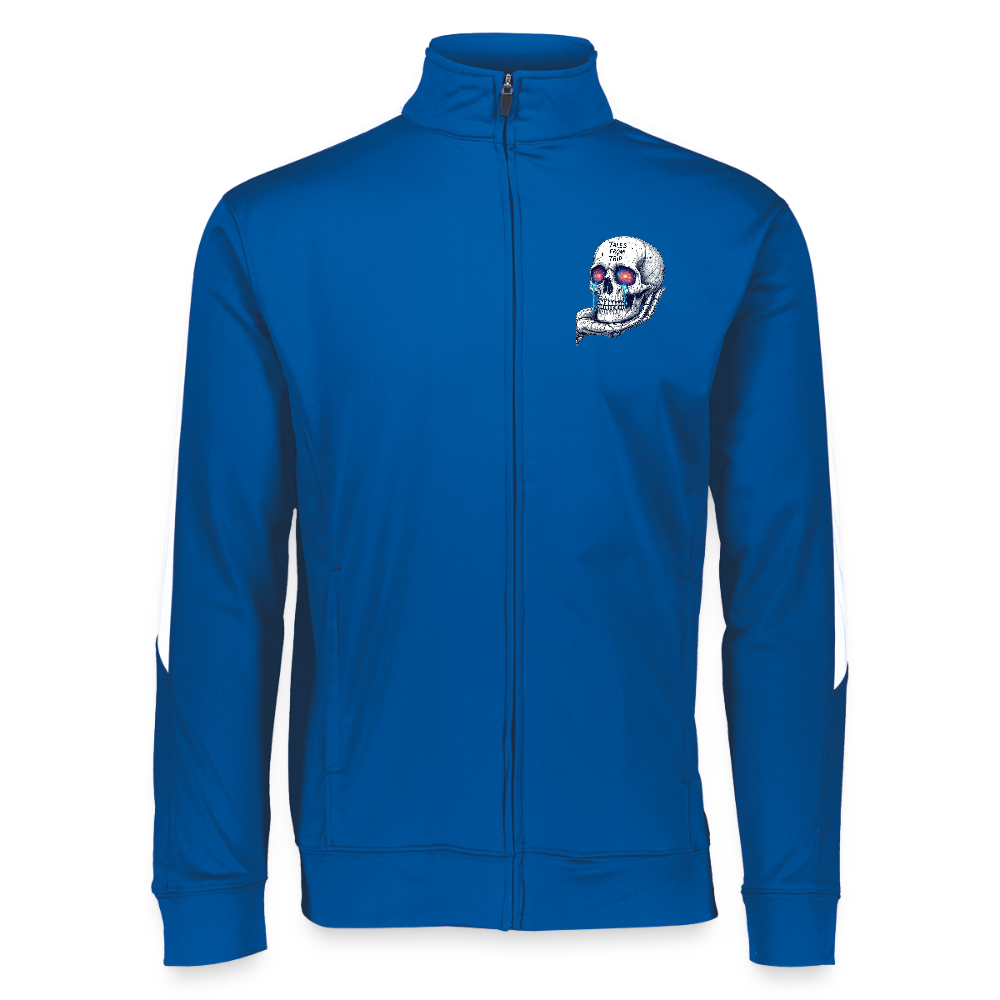 Tales From The Trip Galactic Skull Unisex Sportswear Jacket - royal/white