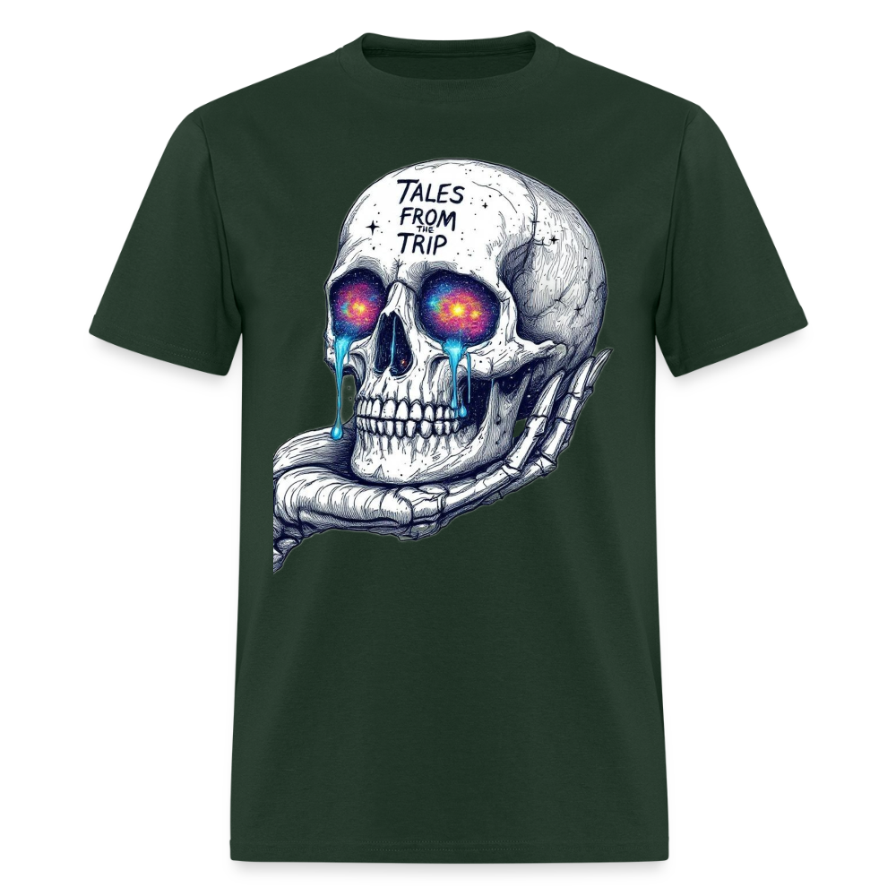 Tales From The Trip Galactic Skull Unisex T-Shirt - forest green