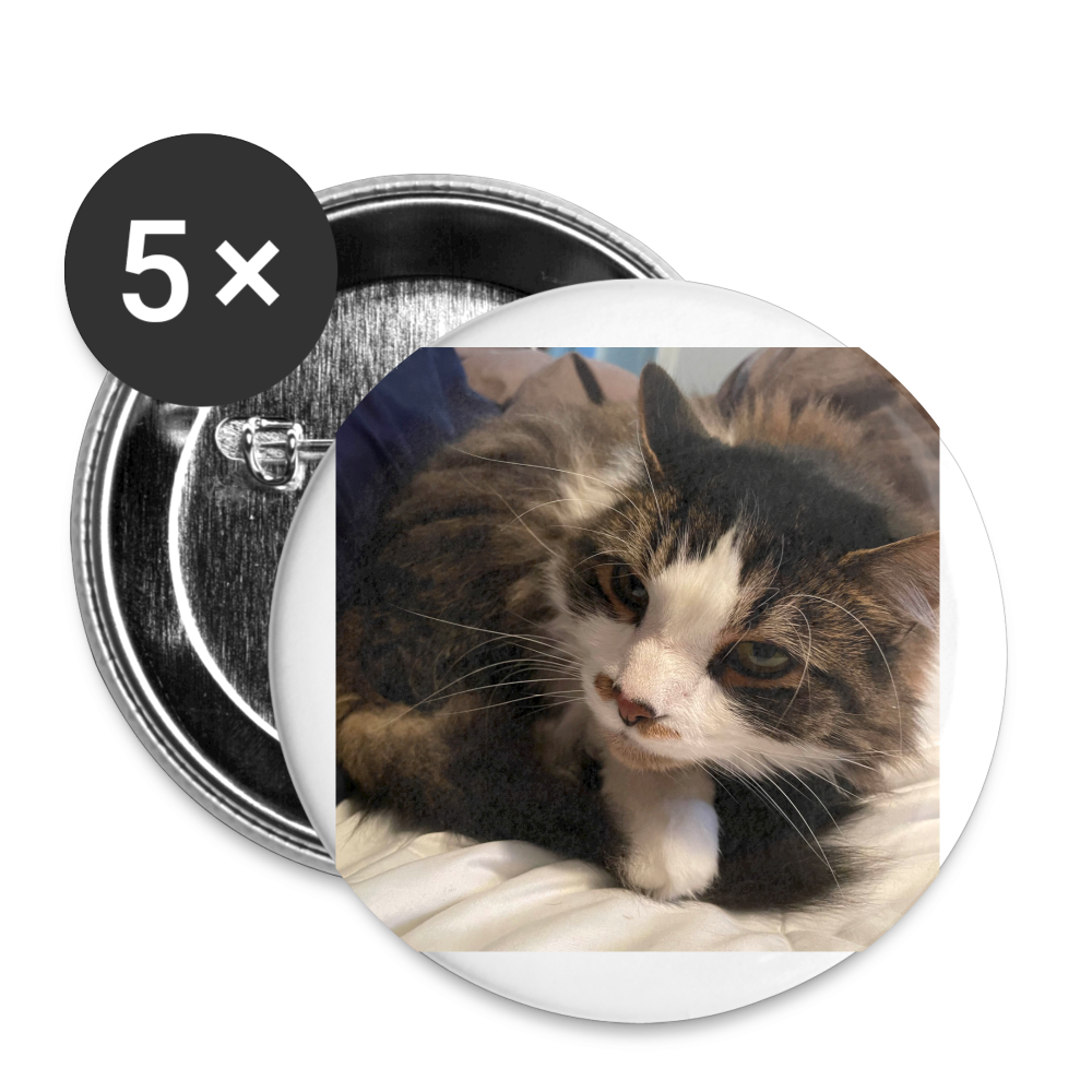 Ozzy Buttons small 1'' (5-pack) - white