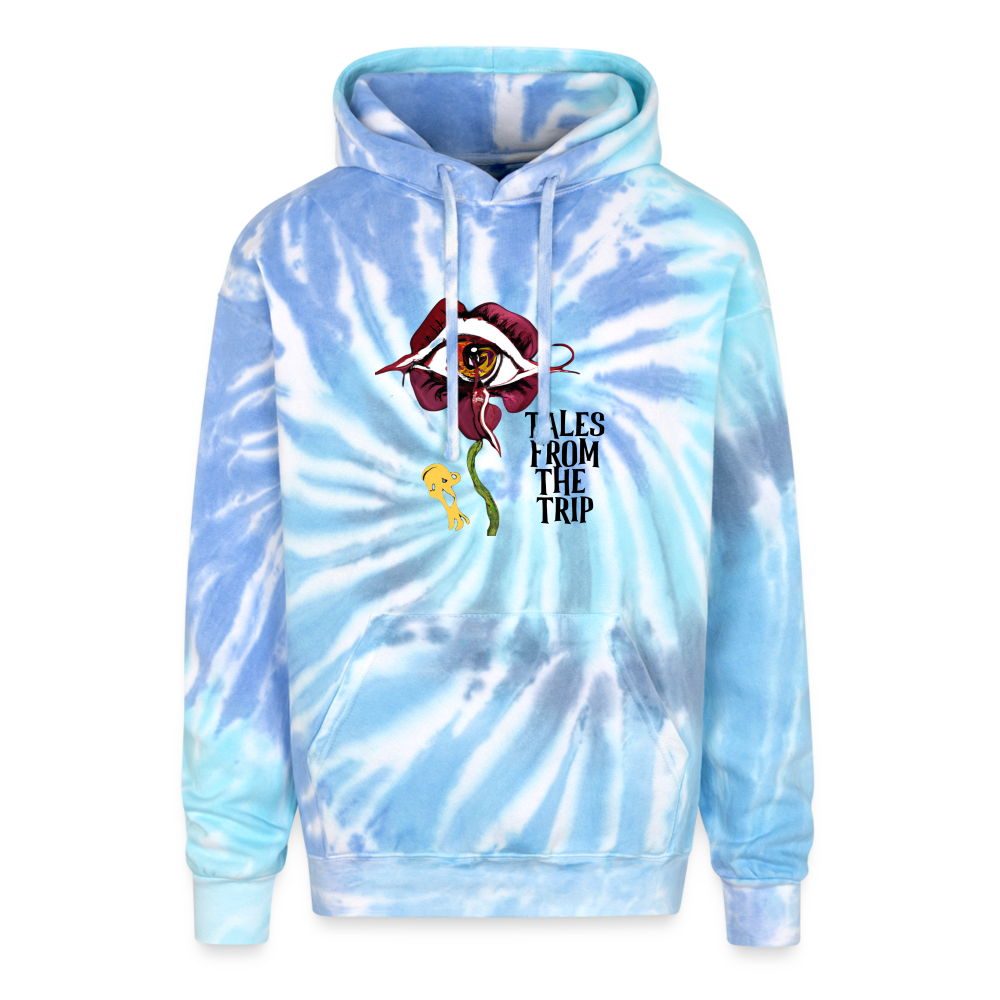 Datura Adult Tie Dye Hoodie - blue lagoon