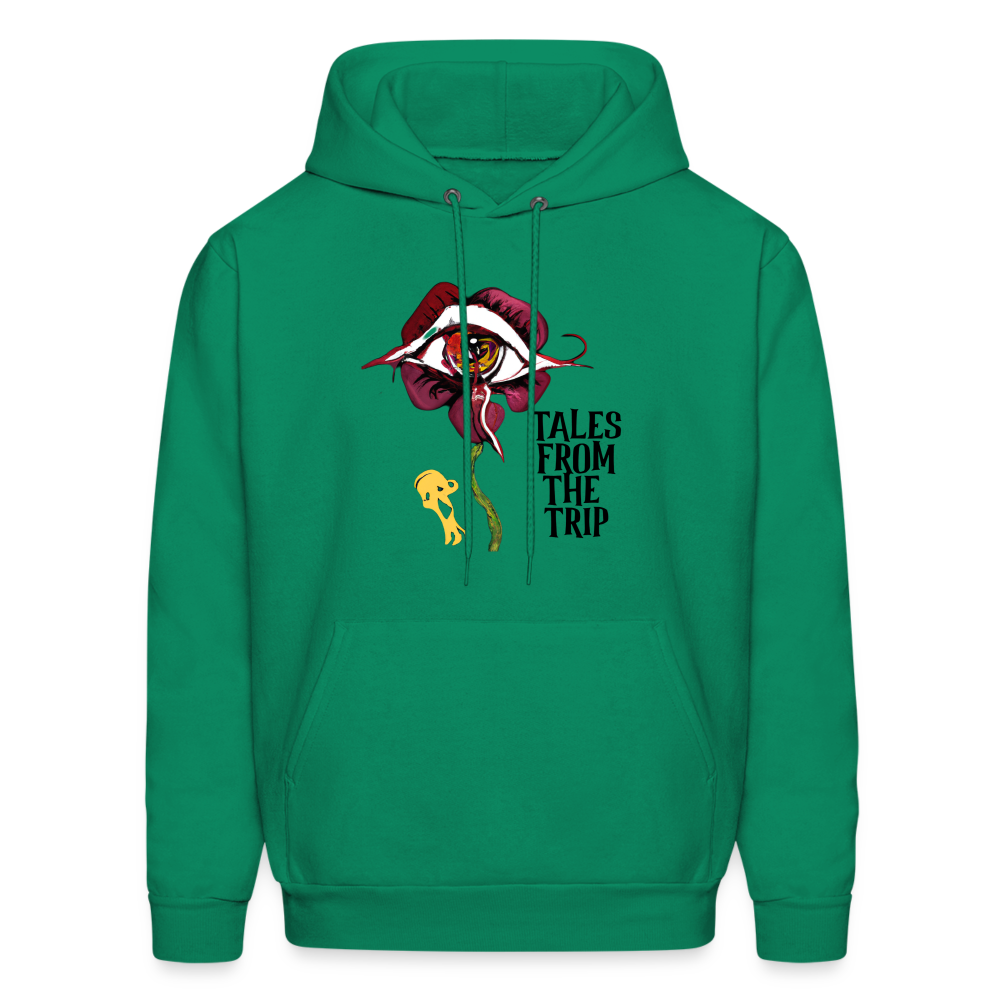 Datura Men's Hoodie (Black Text) - kelly green