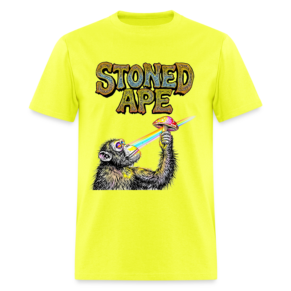 Stoned Ape Theory Unisex Tee - safety green